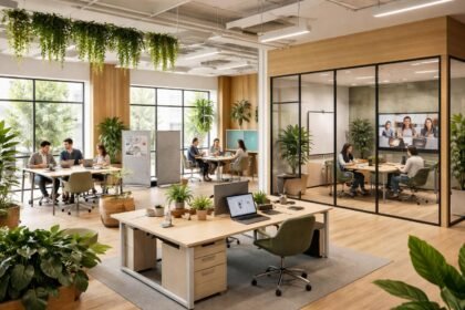 -Dinamikus iroda, hibrid napokkal és videóhívásokkal felkészített környezet, egyéni mélymunkára